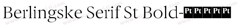 Berlingske Serif St Bold字体转换